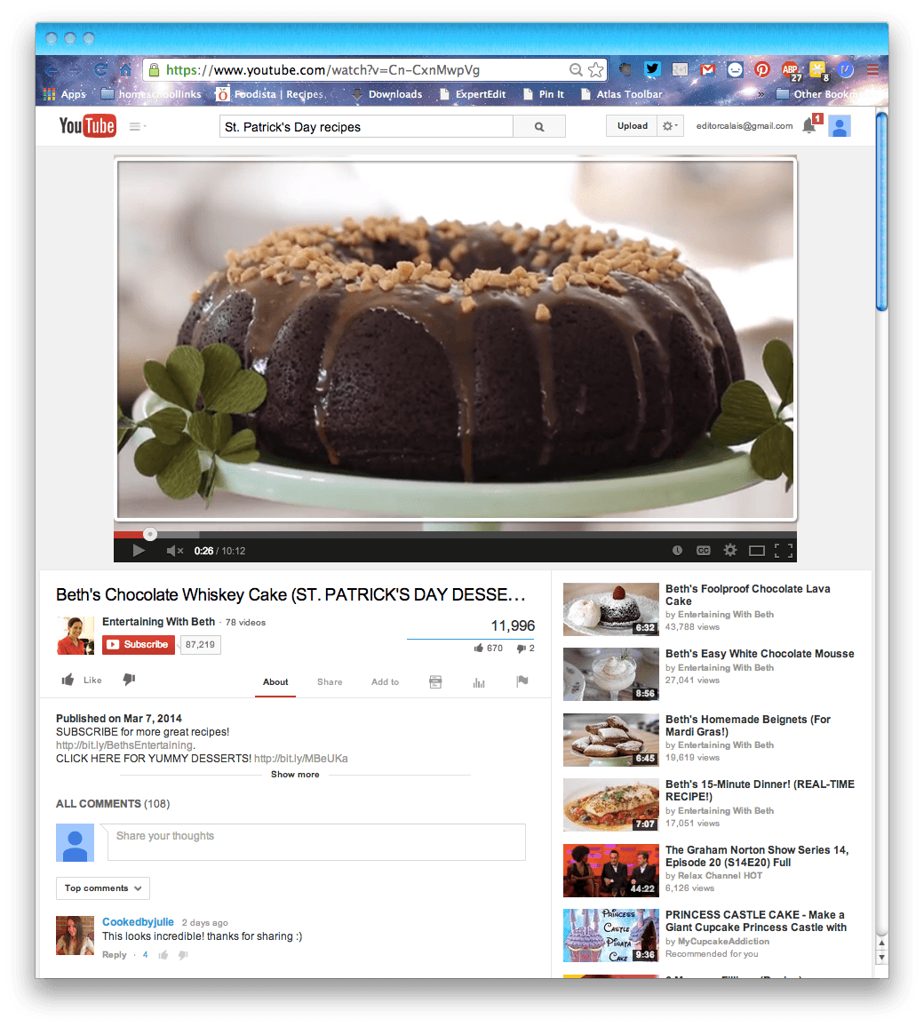 Chocolate Whiskey Cake