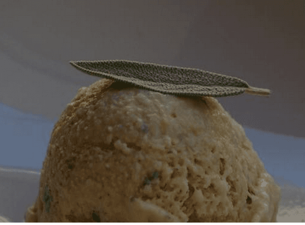 Sumptuous Sage Ice Cream With Brown Sugar
