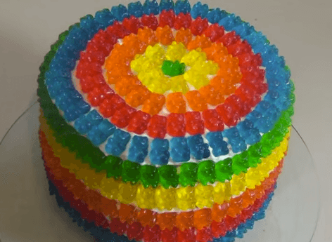 Gorgeous Gummy Bear Pinata Cake