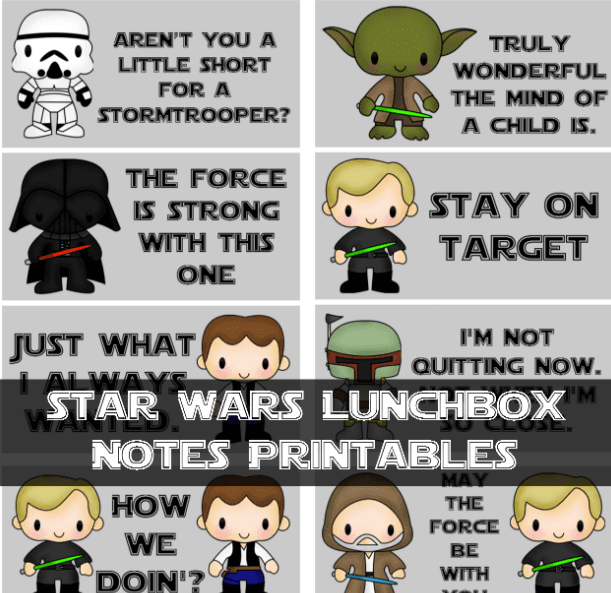 3 Adorable Free Lunchbox Notes 