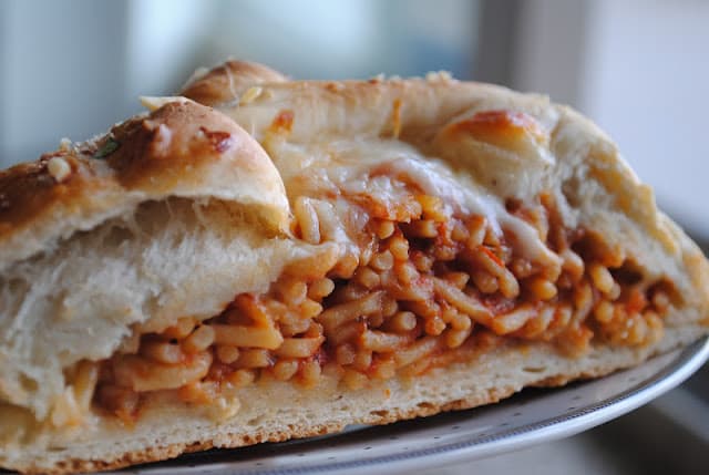 Like A Hot Pocket But Better; Spaghetti Bread Recipe