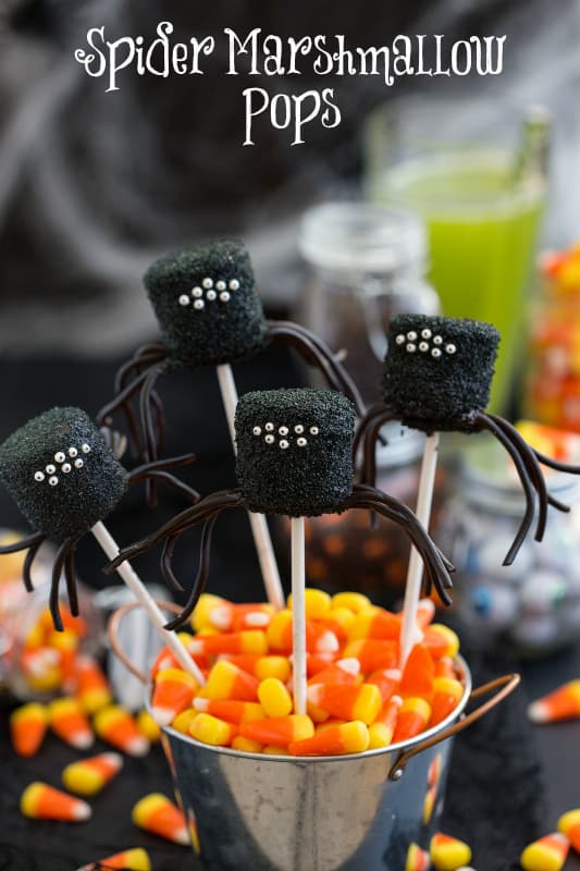 Spider Marshmallow Pops and Other Spooky Treats