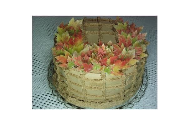 Beautiful Sweet Potato Cake With Chocolate Cream Cheese Frosting.