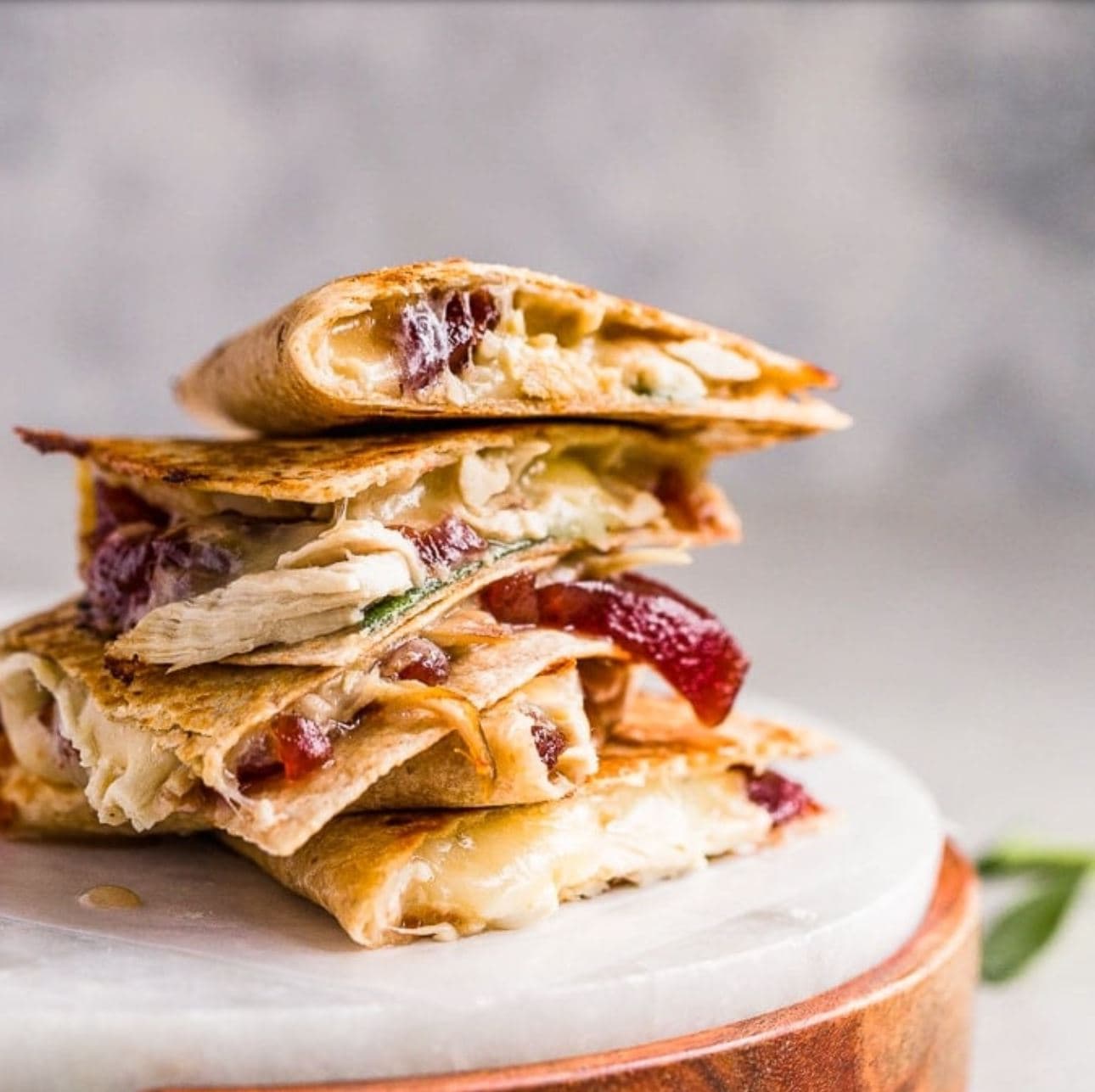 thanksgiving leftover quesadillas