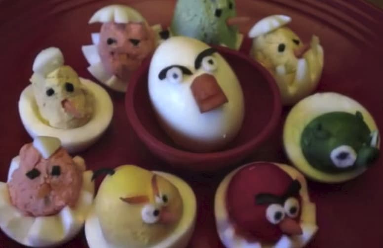 Angry Birds Deviled Eggs