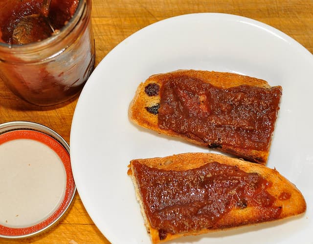 pumpkin butter on toast