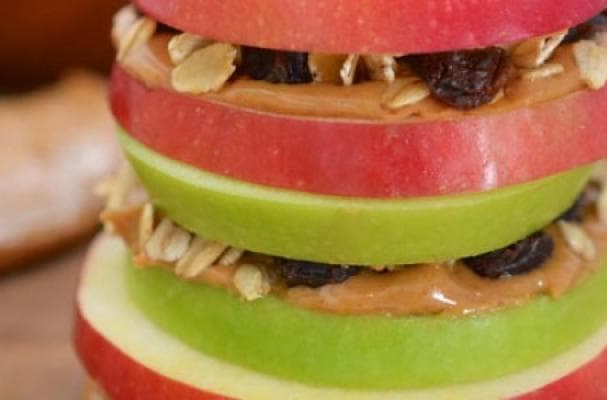 Apple Peanut Butter Lunch Box Sandwiches
