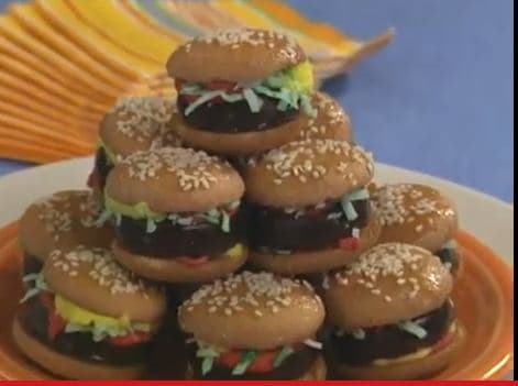 April Fools Treats: Mini Burger Cookies