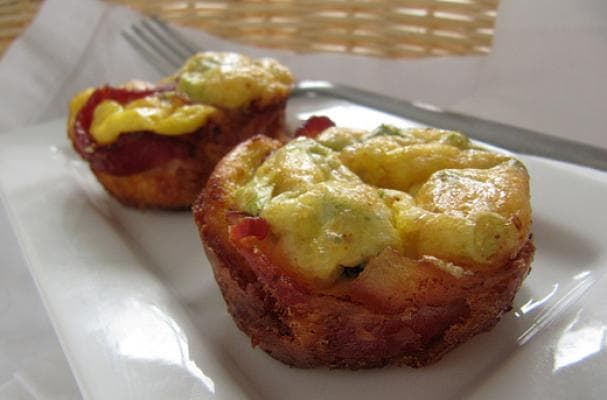 Bacon Wrapped Egg Cups with Horseradish and Cheddar