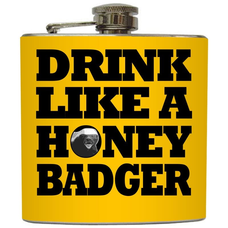 The Honey Badger Flask is a Badass Beverage Container