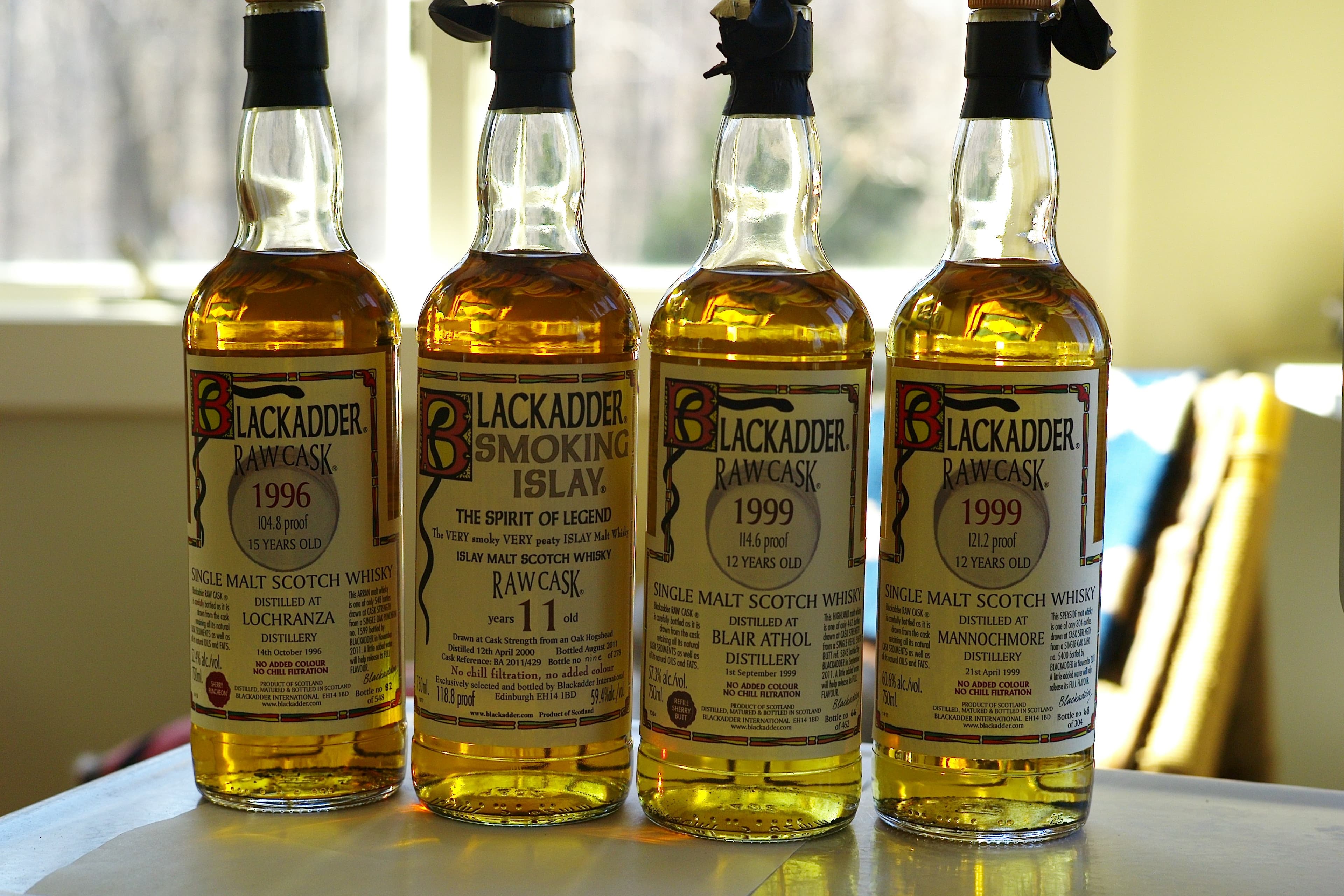 Four RARE Bottles of Scotch never to see water. 
