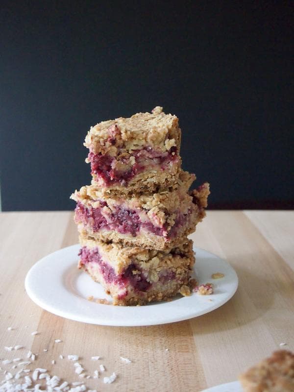 Vegan Blackberry Coconut Bars