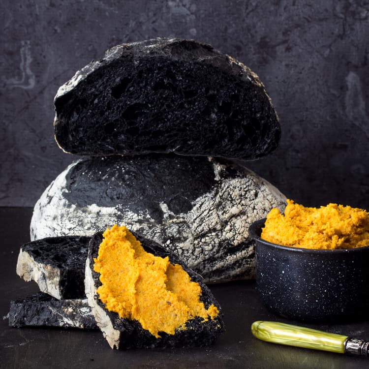 Black Bread With Roasted Carrot Hummus and Other Stunning Fall Treats