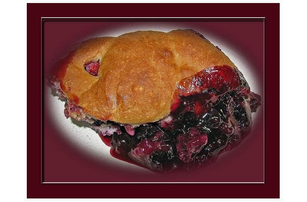 Beautiful Blueberry Buckle Biscuits