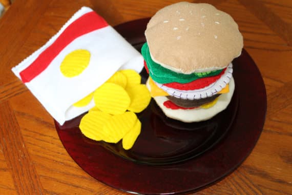 Fun Felt Burger Playset