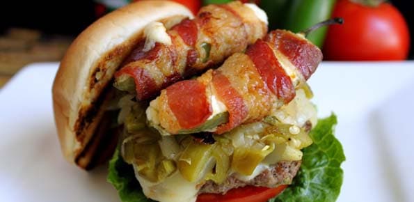 Amazing Bacon-Wrapped Jalapeno Burger Recipe