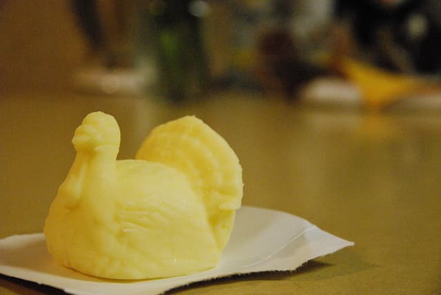 turkey shaped butter for Thanksgiving
