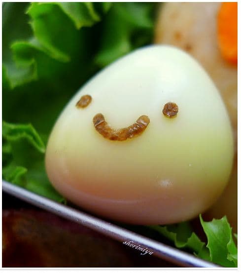 candy corn quail egg