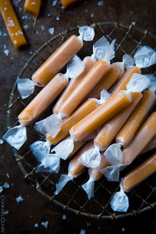 Easy Microwave Sea Salt Caramel Candies are an Edible Gift