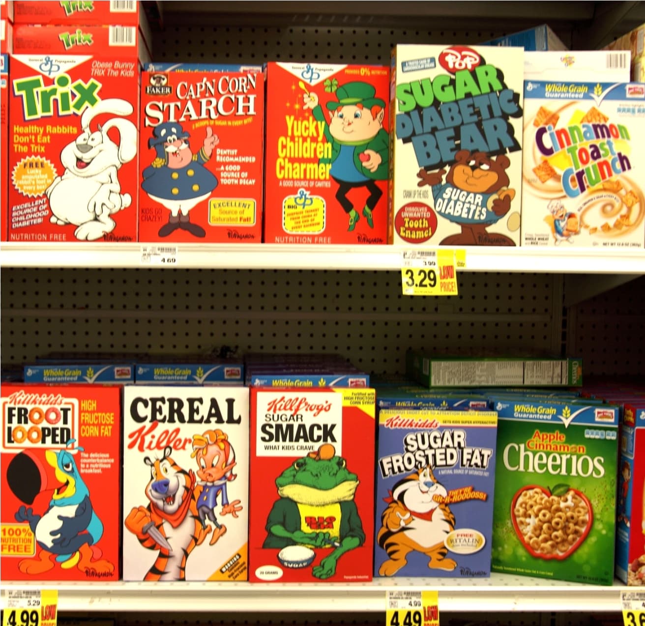 Hacked Cereal Boxes