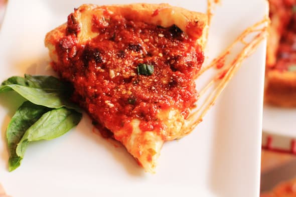 Tasty Chicago-Style Deep Dish Pizza Recipe