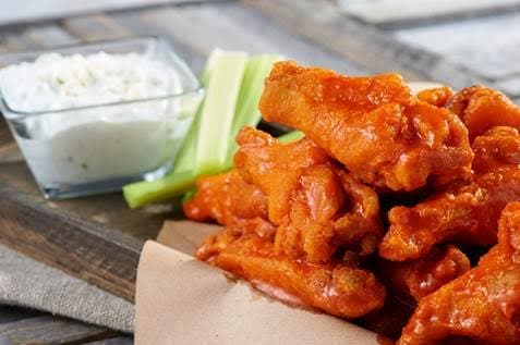 Gorgeous Game Day Buffalo Wings and Gorgonzola Dipping Sauce