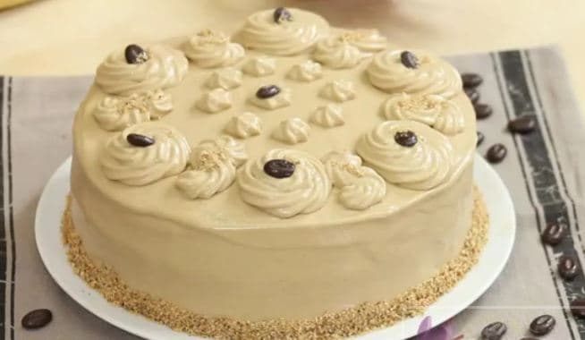 coffee hazelnut cake