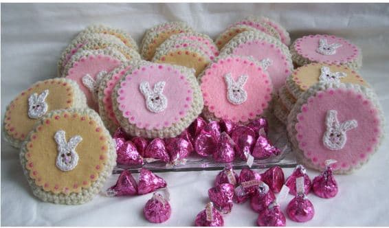 crocheted Easter Cookies