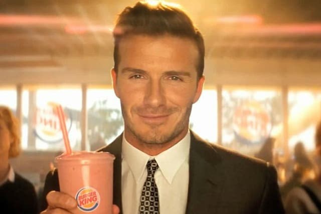 David Beckham Helps Promote Burger King's New Smoothie