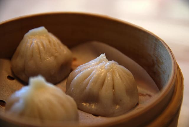dumpling in steamer
