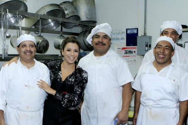 Eva Longoria at Buca di Beppo