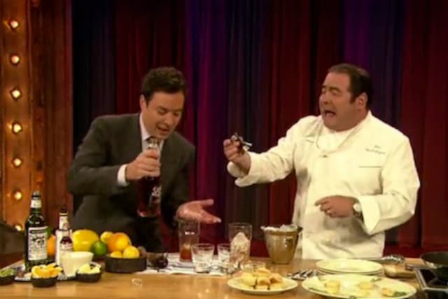 Emeril Lagasse Makes Sazeracs With Jimmy Fallon