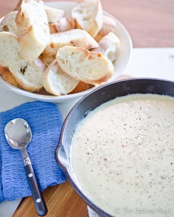 Caramelized Shallot and Gruyere Fondue