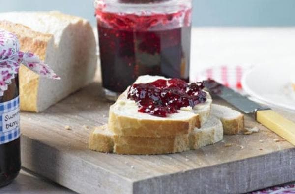 No-Cook Raspberry and Strawberry Freezer Jam