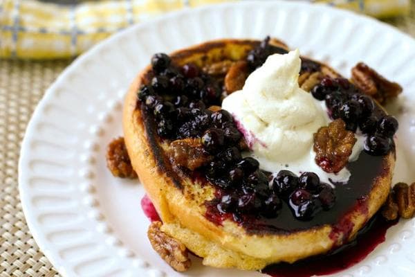 Blueberry Stuffed French Toast