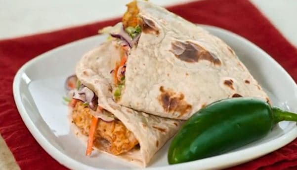 How To Make Fried Chicken Taco With Jalapeno Cole Slaw