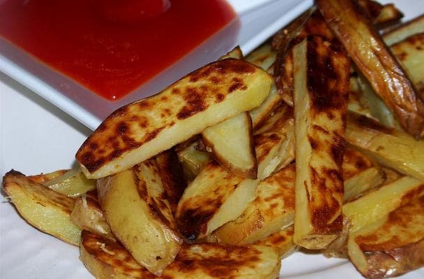 Homemade Garlic French Fries