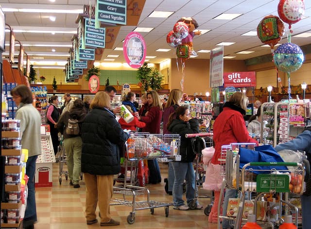 grocery store check out 