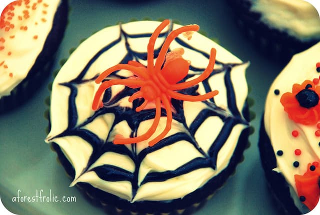 spider cupcake