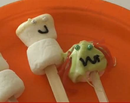 Quick and Easy  - Last Minute Marshmallow Ghosts and Ghouls