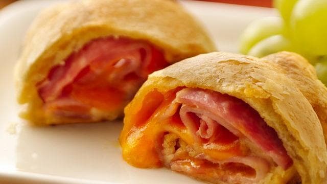Lovely Leftovers: Ham and Cheese Roll-Ups