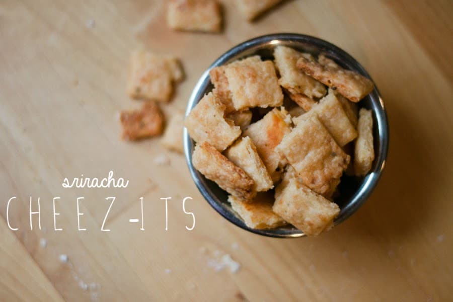 Spicy Sriracha Cheese Crackers