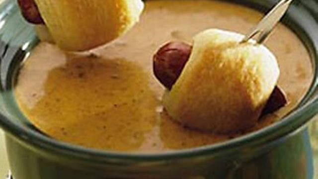 Totally Indulgent Chili Cheese Dog Fondue
