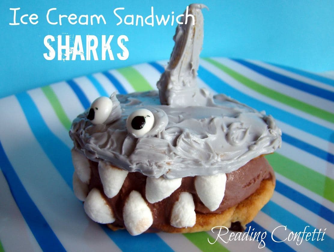 Too Cute Ice Cream Shark Sandwiches