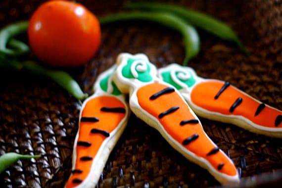 Curvy Carrot Sugar Cookies