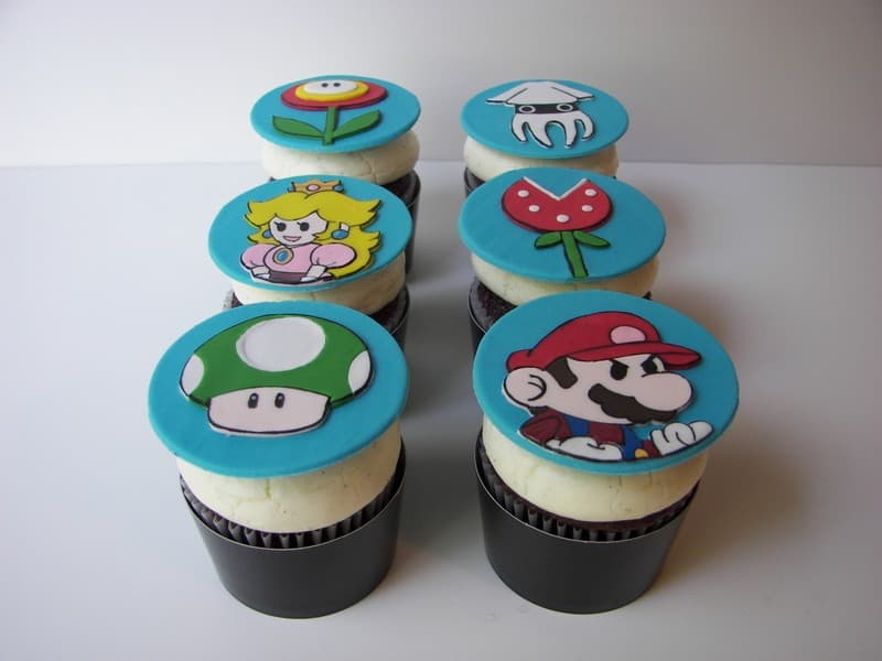 Super Mario Brothers Cupcake Toppers