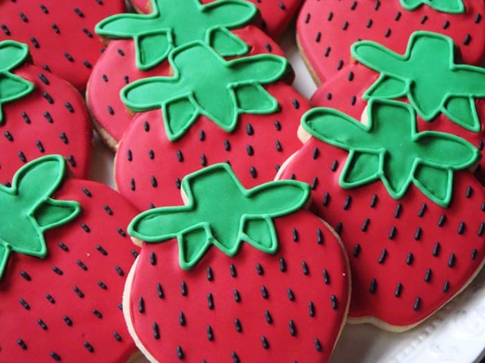 Summer Strawberry Cookies 