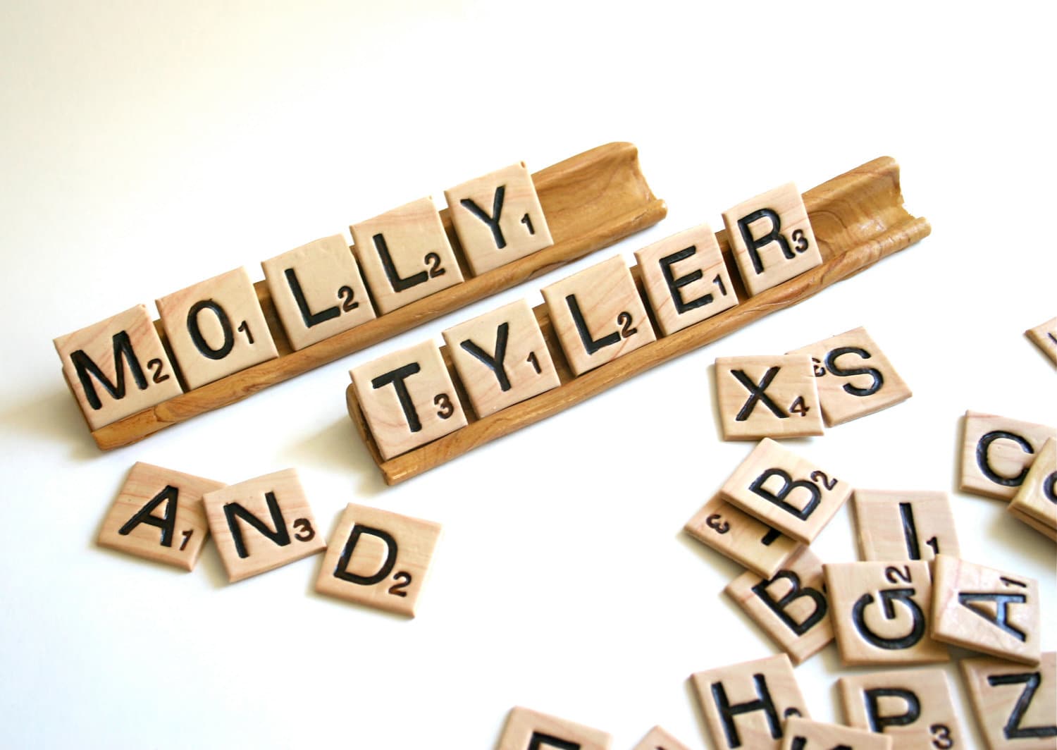 chocolate scrabble tiles