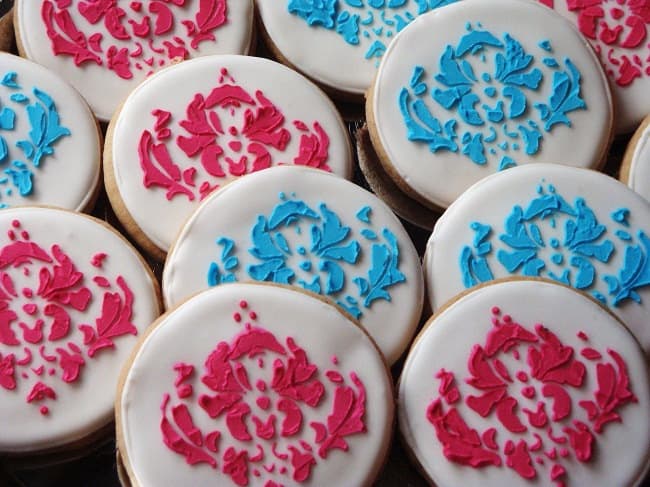 damask cookies