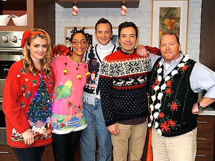 Jimmy Fallon and The Chew Throw an Ugly Sweater Party